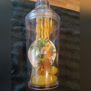 Pineapple theme margarita shaker party kit